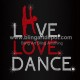 Live Love Dance Rhinestone Heat Transfer